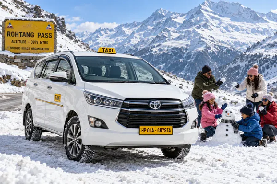 Toyota Innova Crysta (Luxury Mountain MPV) Himachal Taxi Booking