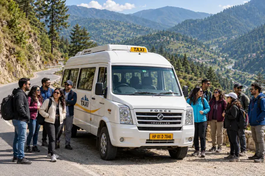 Force Tempo Traveller (12-Seater) Himachal Taxi Booking