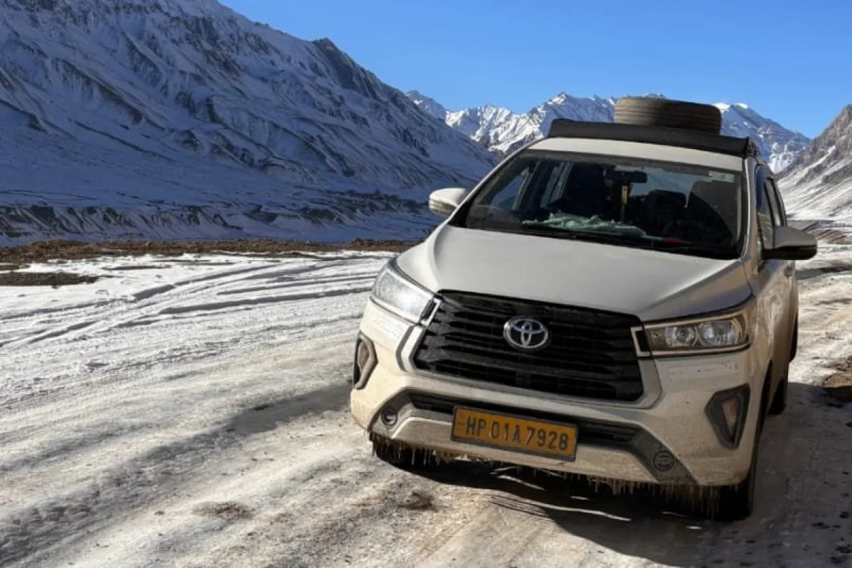 Spiti Valley Winter Snowy View